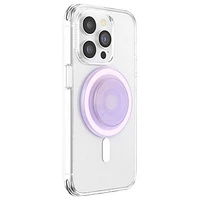Prise extensible avec support universel MagSafe PopGrip de PopSockets pour téléphone cellulaire - Transparent opalescent