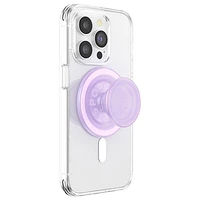 Prise extensible avec support universel MagSafe PopGrip de PopSockets pour téléphone cellulaire - Transparent opalescent