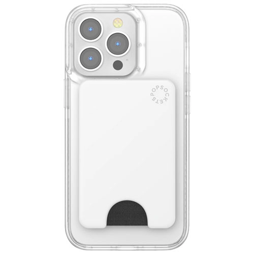 Portefeuille de téléphone MagSafe PopWallet de PopSockets - Blanc