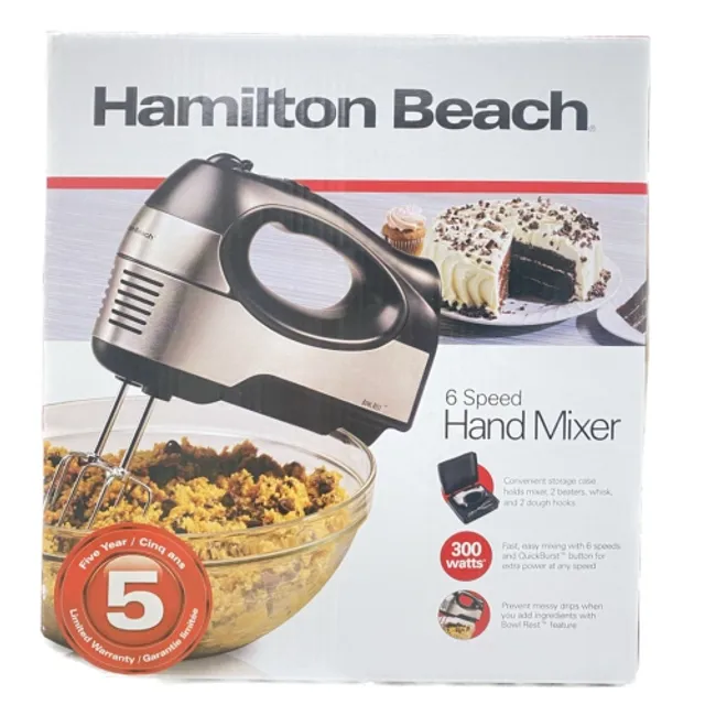 Best Buy: Hamilton Beach 6-Speed Classic Hand/Stand Mixer Negro 64650