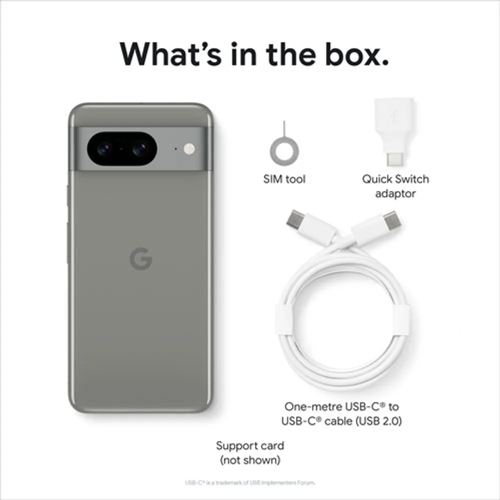 Freedom Mobile Google Pixel 8 128GB - Hazel - Monthly Tab Plan