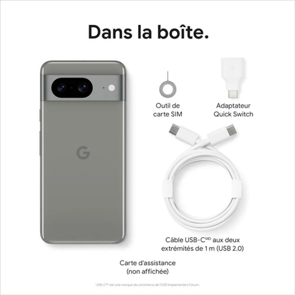 Freedom Mobile Google Pixel 8 128GB - Hazel - Monthly Tab Plan