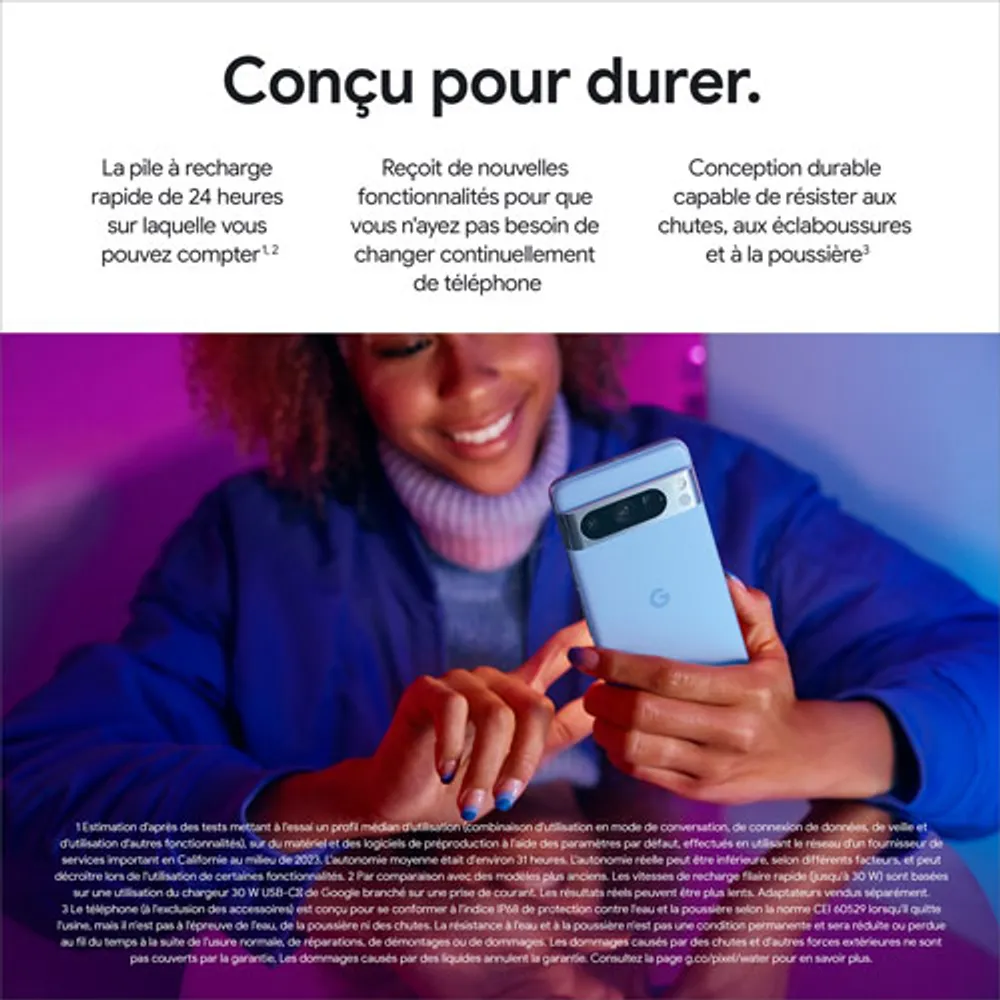 Pixel 8 Pro de Go de Google avec Freedom Mobile - Baie