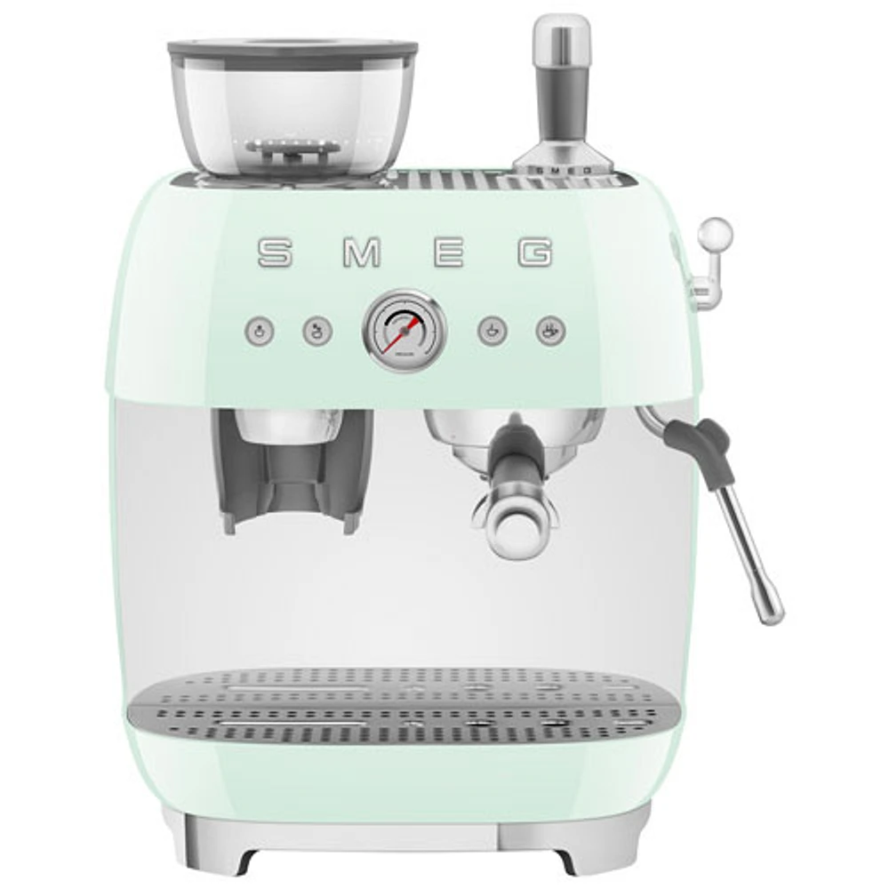 Smeg Manual Espresso Coffee Machine with Frother & Coffee Grinder