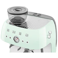 Smeg Manual Espresso Coffee Machine with Frother & Coffee Grinder