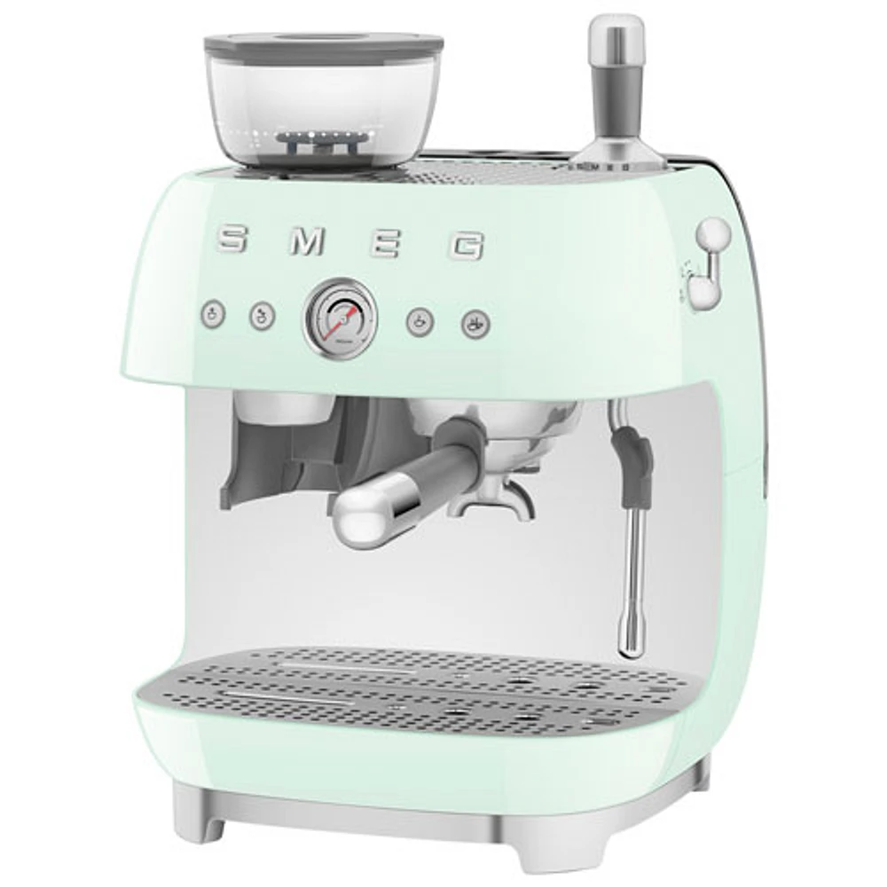 Smeg Manual Espresso Coffee Machine with Frother & Coffee Grinder