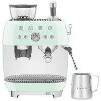 Smeg Manual Espresso Coffee Machine with Frother & Coffee Grinder