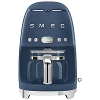 Smeg Drip Coffee Maker - 10-Cup - Navy Blue