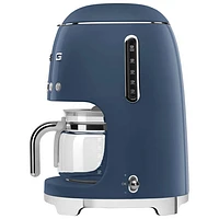 Smeg Drip Coffee Maker - 10-Cup - Navy Blue