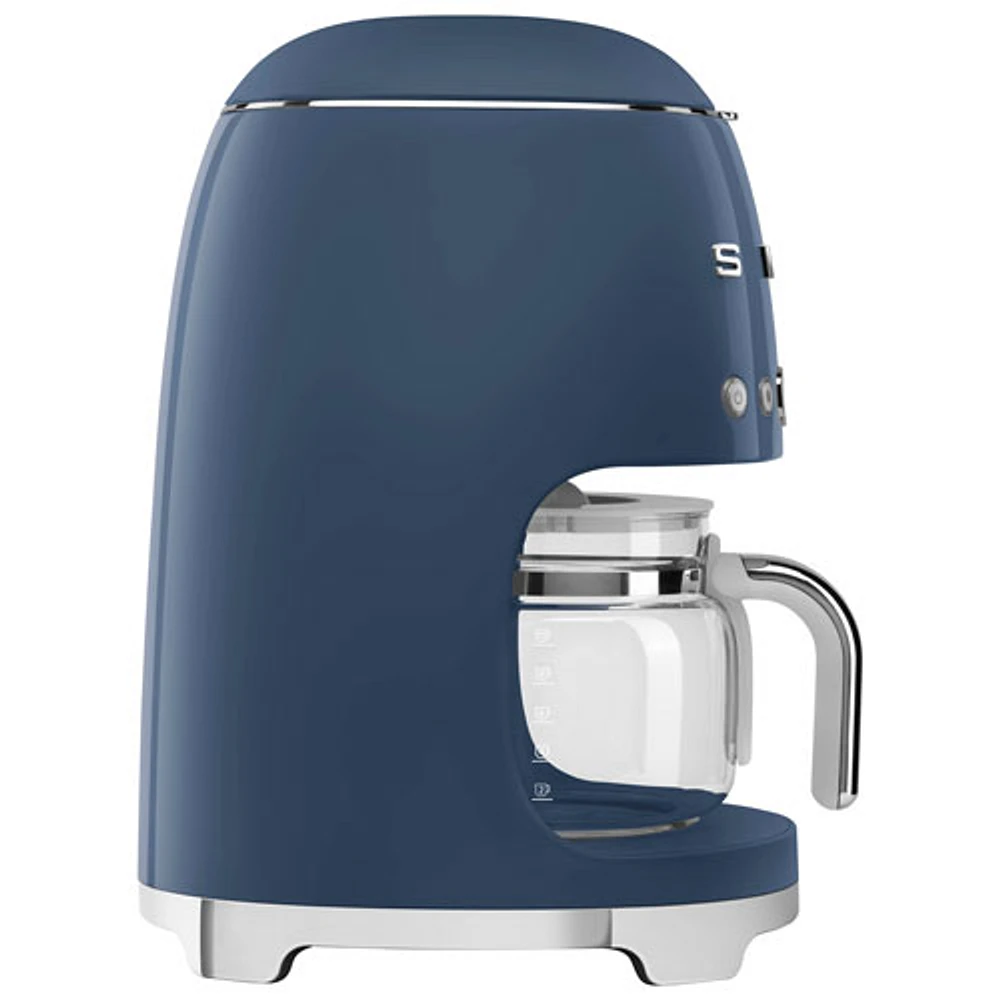 Smeg Drip Coffee Maker - 10-Cup - Navy Blue