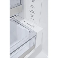 Réfrigérateur à deux portes de 31 pi³ et 36 po avec distributeur d'eau et de glaçons de LG (LRYXS3106S) - Inox résistant aux taches