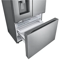 Réfrigérateur à deux portes de 31 pi³ et 36 po avec distributeur d'eau et de glaçons de LG (LRYXS3106S) - Inox résistant aux taches