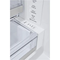 Réfrigérateur à deux portes de 31 pi³ et 36 po avec distributeur d'eau et de glaçons de LG (LRYKS3106S) - Inox résistant aux taches