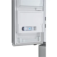 Réfrigérateur à deux portes de 31 pi³ et 36 po avec distributeur d'eau et de glaçons de LG (LRYKS3106S) - Inox résistant aux taches