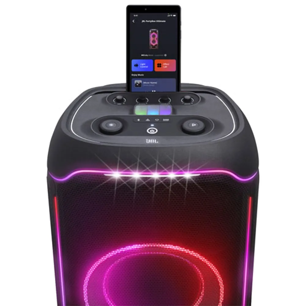 Haut-parleur de fête sans fil Bluetooth PartyBox Ultimate de JBL - Noir