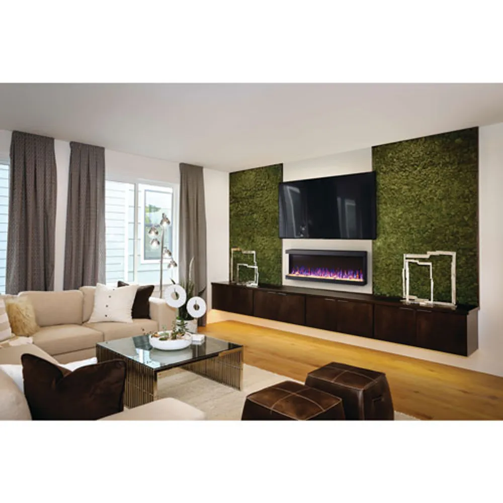 Napoleon Trivista Pictura 50'' 3-Sided Electric Fireplace - 5000 BTU - Black