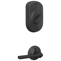 Schlage Plymouth Trim & Latitude Lever Keypad Deadbolt Lock - Matte Black