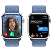 Rogers Apple Watch Series 9 (GPS + Cellular) 41mm Silver Aluminum Case w/Winter Blue Sport Loop - S - Monthly Financing