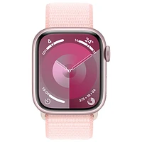 Bell Apple Watch Series 9 (GPS + Cellular) 41mm Pink Aluminum Case w/Light Pink Sport Loop - S - Monthly Financing