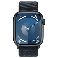 Bell Apple Watch Series 9 (GPS + Cellular) 41mm Midnight Aluminum Case w/Midnight Sport Loop - S - Monthly Financing