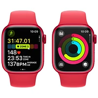 Rogers Apple Watch Series 9 (GPS + Cellular) 41mm (PRODUCT)RED Aluminum Case w/ (PRODUCT)RED Sport Band - /M