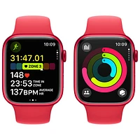 Rogers Apple Watch Series 9 (GPS + Cellular) 45mm (PRODUCT)RED Aluminum Case w/ (PRODUCT)RED Sport Band - M