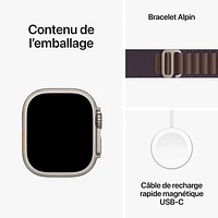 Rogers Apple Watch Ultra 2 (GPS + Cellular) 49mm Titanium Case w/Indigo Alpine Loop - S - Monthly Financing