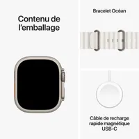 Rogers Apple Watch Ultra 2 (GPS + Cellular) 49mm Titanium Case w/ Ocean Band