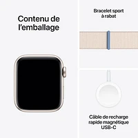 Apple Watch SE (GPS + Cellular) avec boîtier de mm en aluminium comète et bracelet sport comète par TELUS