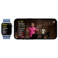 Apple Watch SE (GPS + Cellular) avec boîtier de mm en aluminium minuit et bracelet sport minuit par Rogers
