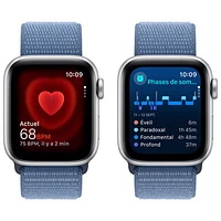 Rogers Apple Watch SE (GPS + Cellular) 40mm Silver Aluminum Case w/Winter Blue Sport Band - Monthly Financing