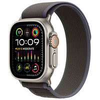 Virgin Plus Apple Watch Ultra 2 (GPS + Cellular) 49mm Titanium Case w/Blue Black Trail Loop - M