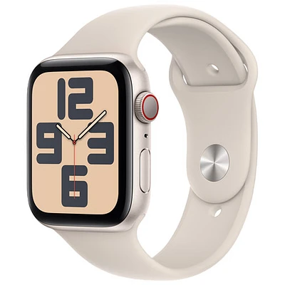 Apple Watch SE (GPS + Cellular) avec boîtier de 44 mm en aluminium comète et bracelet sport comète par Rogers - Moyen - Financement mensuel
