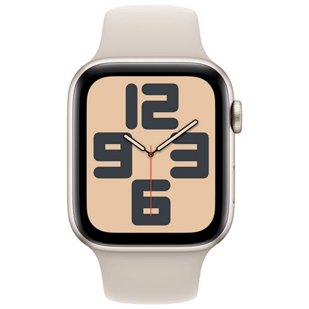 Apple Watch SE (GPS + Cellular) avec boîtier de 44 mm en aluminium comète et bracelet sport comète par Rogers - Moyen - Financement mensuel
