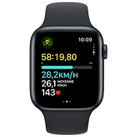 Rogers Apple Watch SE (GPS + Cellular) 44mm Midnight Aluminum Case w/Midnight Sport Band