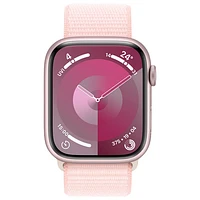 TELUS Apple Watch Series 9 (GPS + Cellular) 45mm Pink Aluminum Case w/Light Pink Sport Loop - Monthly Financing