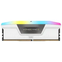 Corsair Vengeance RGB 32GB (2 x 16GB) DDR5 6000MHz Desktop Memory (CMH32GX5M2E6000C36W) - White