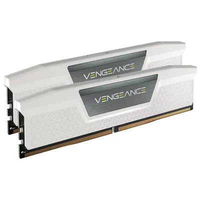 Corsair Vengeance 32GB (2 x 16GB) DDR5 6000MHz Desktop Memory (CMK32GX5M2E6000C36W) - White