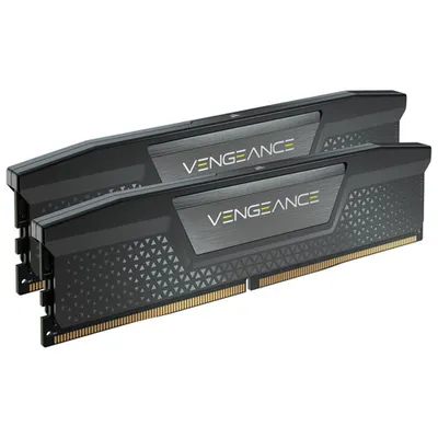 Mémoire d'ordinateur de bureau DDR5 5600 MHz 32 Go (2 x 16 Go) Vengeance de Corsair pour carte mère d'Intel (CMK32GX5M2B5600Z40)