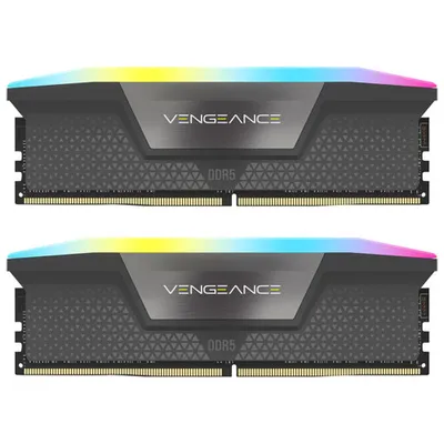 Mémoire d'ordinateur de bureau DDR5 5600 MHz 32 Go (2 x 16 Go) Vengeance de Corsair pour carte mère d'AMD (CMH32GX5M2B5600Z40)