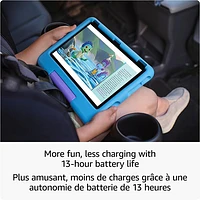 Tablette 10,1 po 32 Go FireOS Fire HD 10 Kids (2023) d'Amazon avec étui à l'épreuve des enfants - Bleu