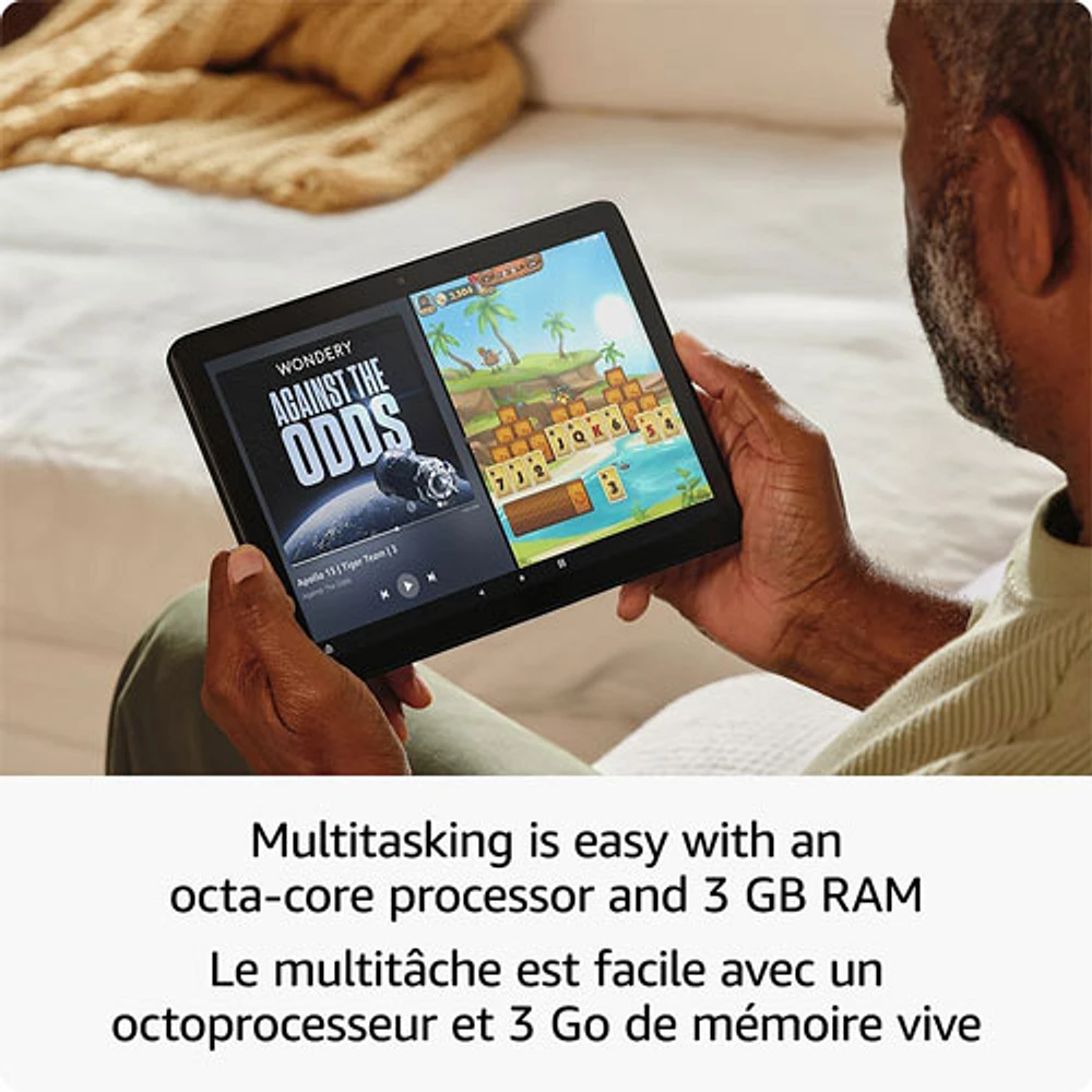 Tablette 10,1 po 32 Go FireOS Fire HD 10 (2023) d'Amazon avec processeur MT8186A