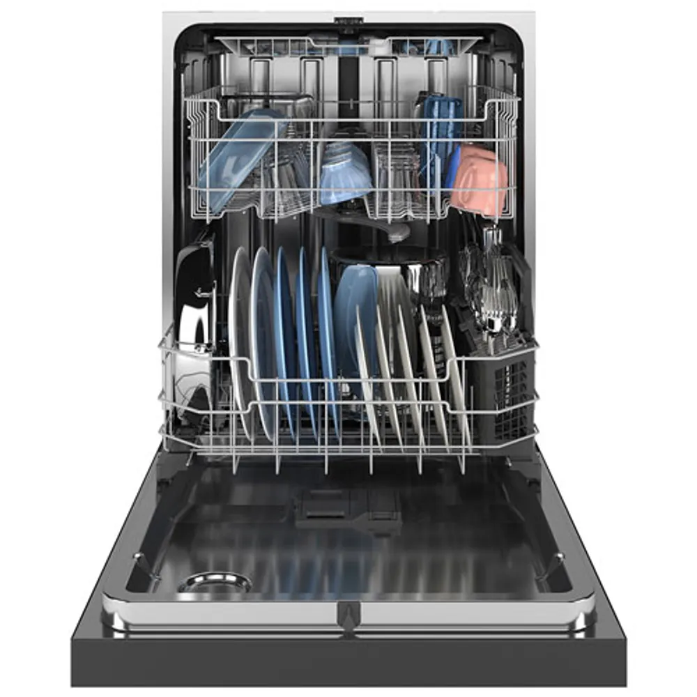 GE 24" 47dB Built-In Dishwasher with Third Rack (GDF650SYVFS) - Stainless Steel