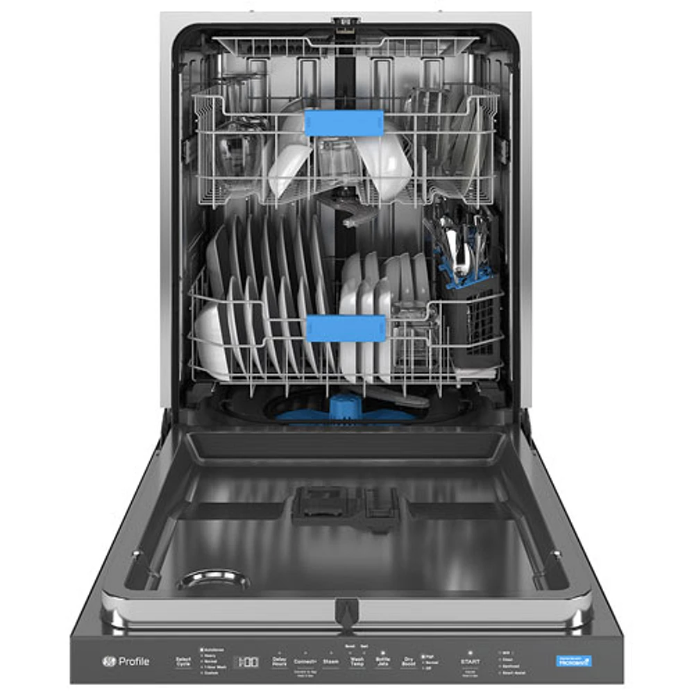 GE Profile 24" 44dB Built-In Dishwasher with Third Rack (PDP715SYVFS) - Stainless Steel