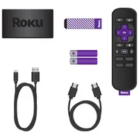 Roku Express HD Streamer (2023) with High-Speed HDMI Cable and Simple Remote (No TV Controls)