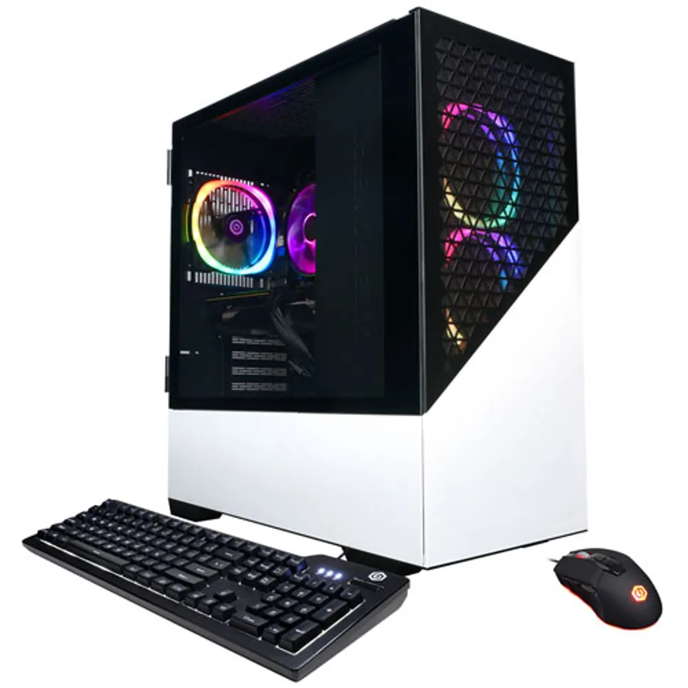 CyberPowerPC Gamer Xtreme Gaming PC - White (AMD Ryzen 5 7600/2TB SSD/16GB RAM/GeForce RTX4060) - Eng