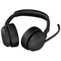 Jabra Evolve2 55 On-Ear Noise Cancelling Bluetooth Headphones - Black