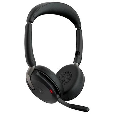 Jabra Evolve2 65 Flex On-Ear Noise Cancelling Bluetooth Headphones - Black