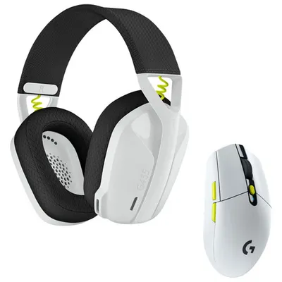 Ensemble avec casque d'écoute sans fil G435 SE de Logitech et souris de jeu G305 SE