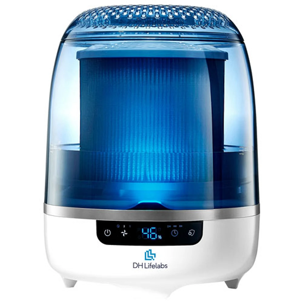 Purificateur d'air sec HOCl Aaira + humidificateur de DH Lifelabs - Bleu